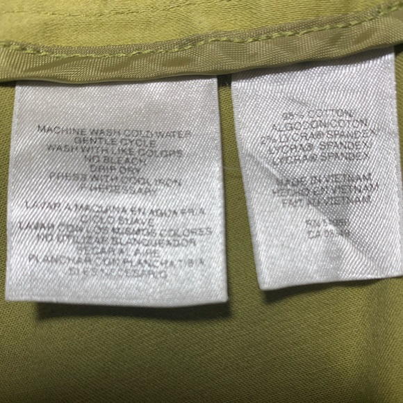 Jones New York cropped pants - green, size 4 - Picture 6 of 6